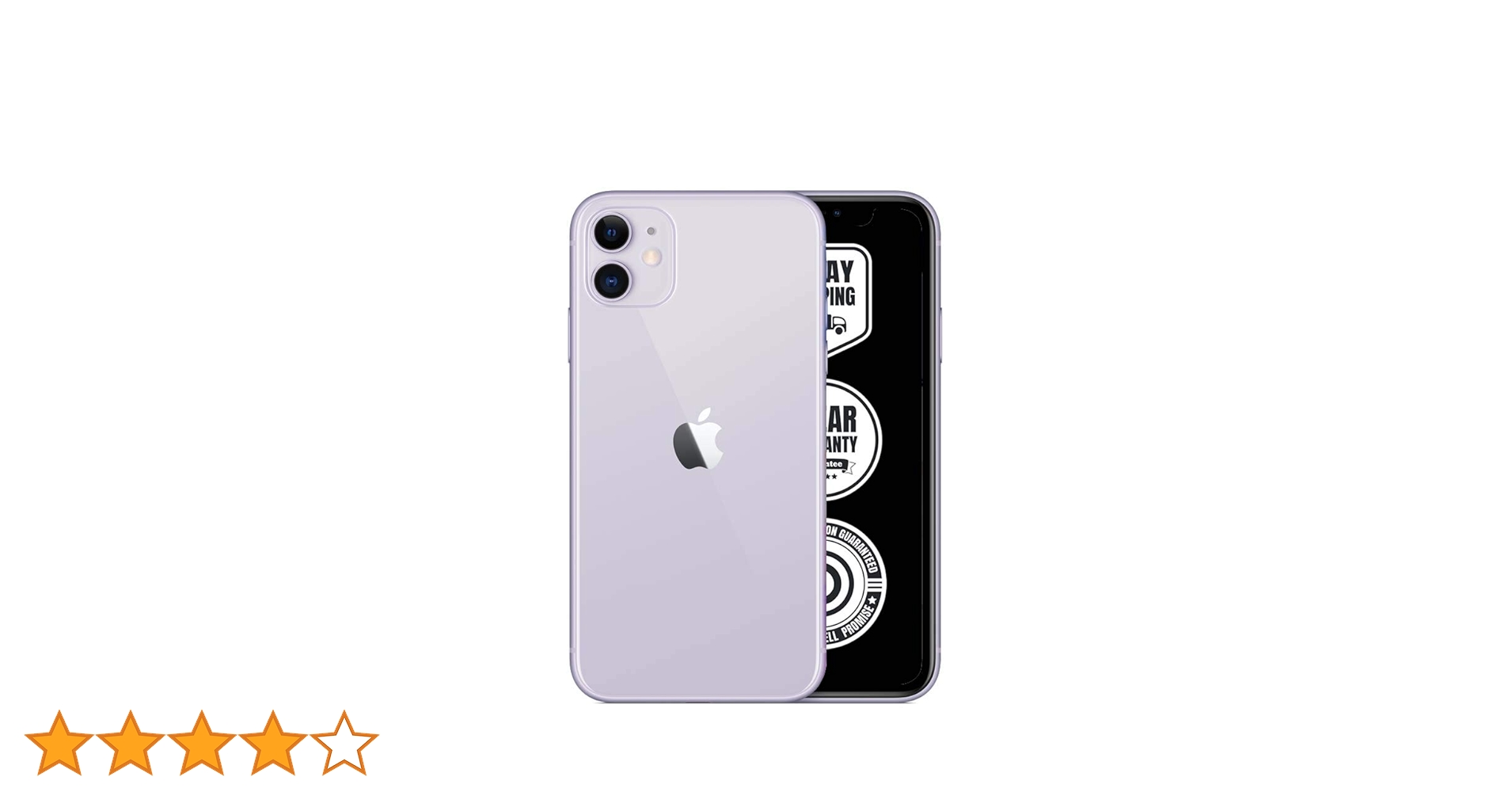 Apple iPhone 11 ラベンダー Apple iPhone 11 128GB Purple - Renewed Unlocked Smartphone